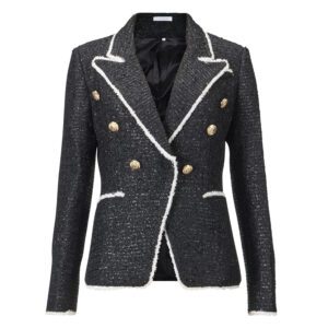 Louis Gievarni Black Jacket with golden